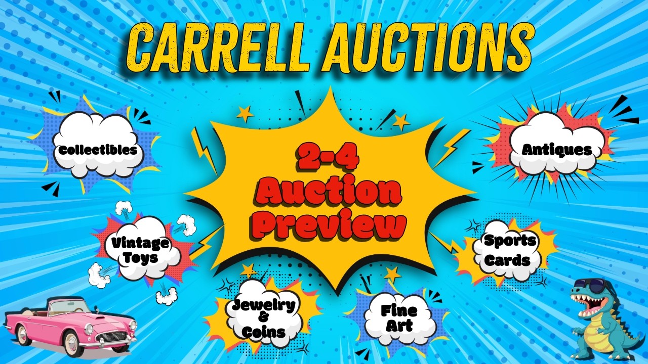 Sneak Peek Live Auction Feb 4 #carrellauctions #vintagestyle #vintagefashion #vintageclothing #retro