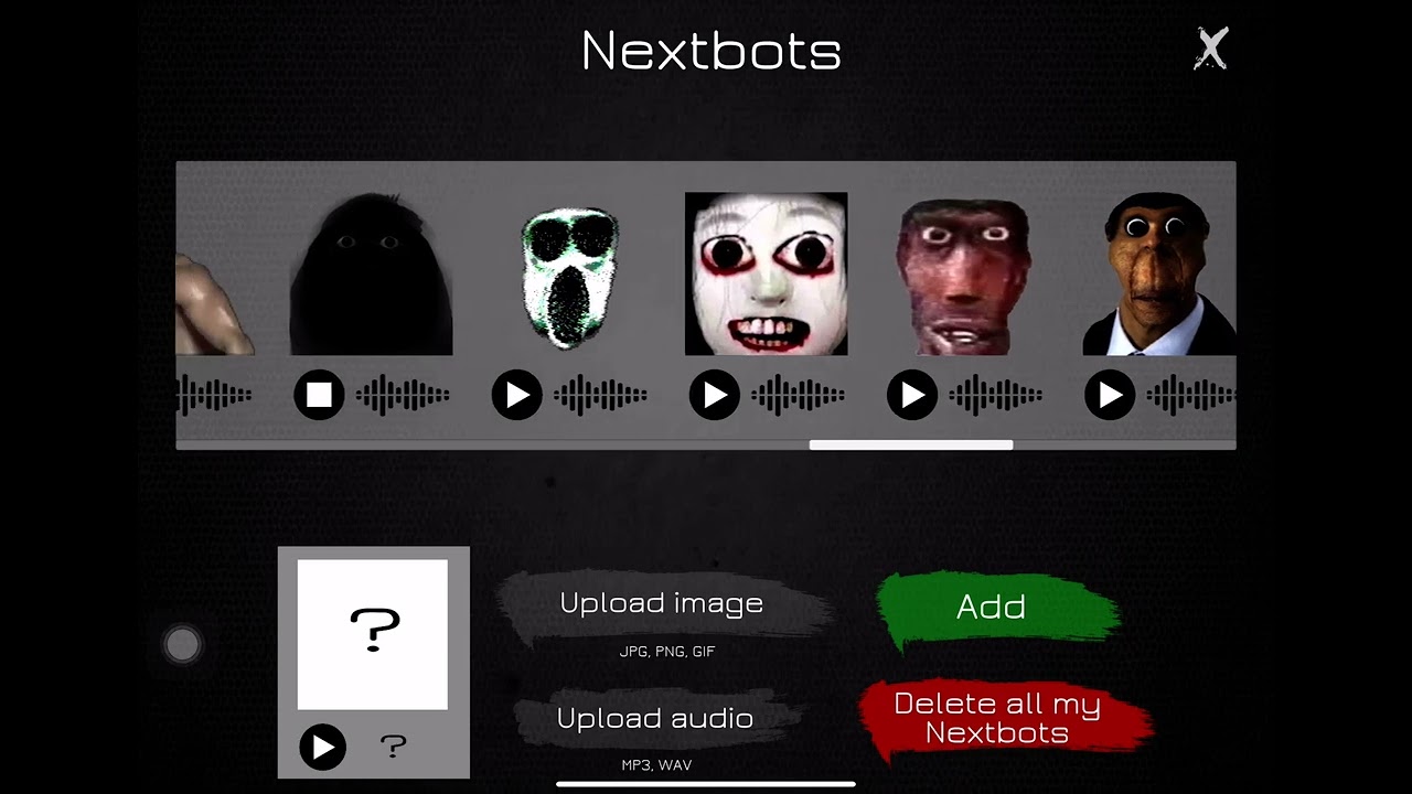 nextbots sounds
