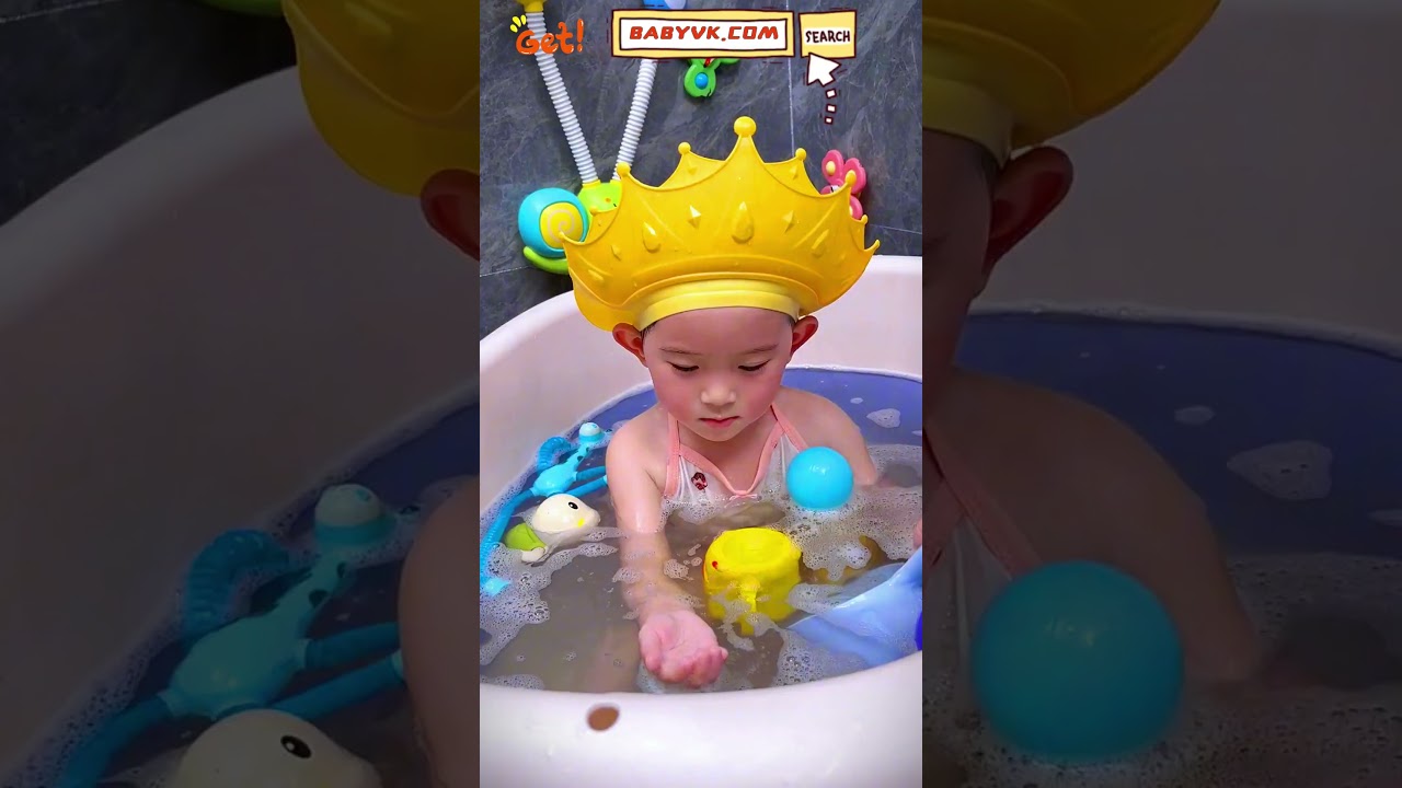 Worried about water in your child's eyes? Try Hair Wash Cap!