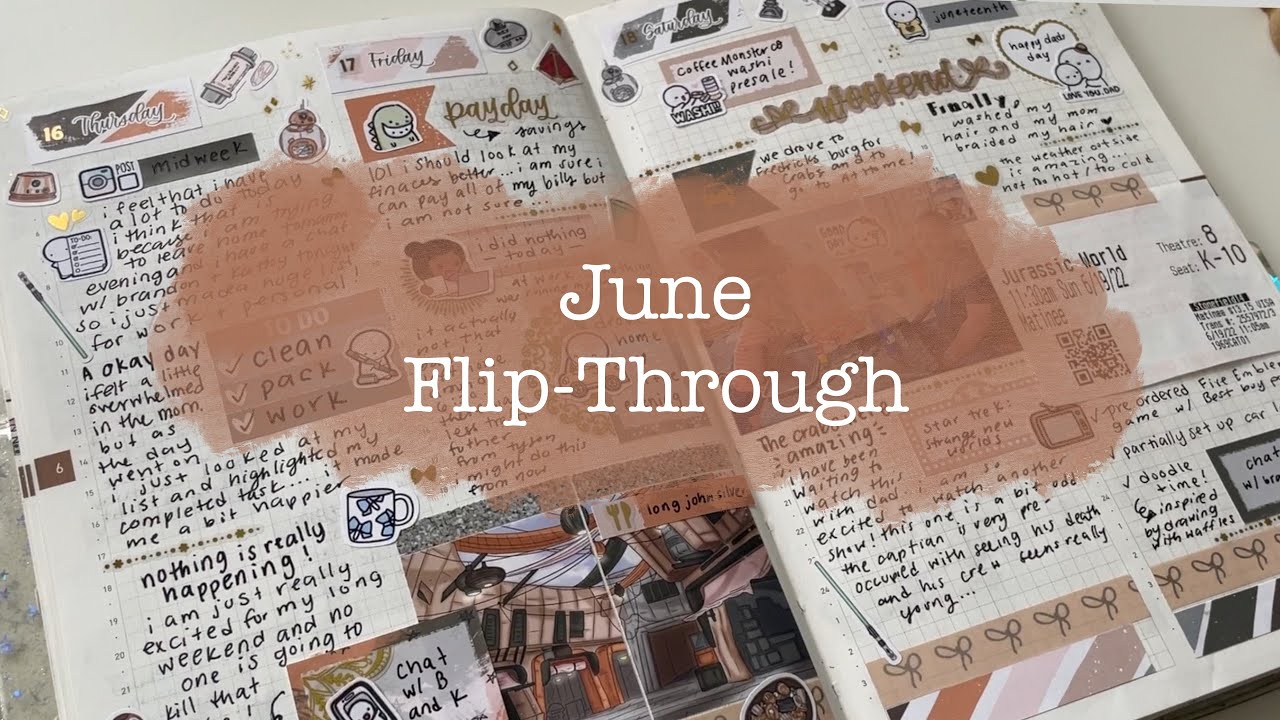 June Through | A5 Take a Note Planner | and experimenting with other journal...
