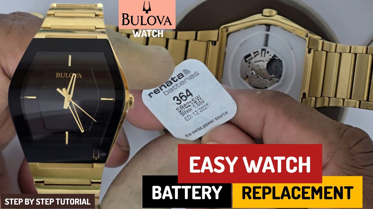 How To Change Battery BULOVA Gemini 3 Watch, @SolimBD 
