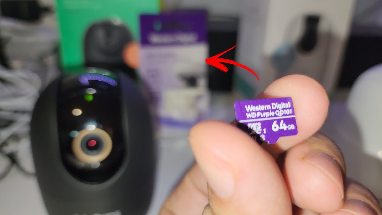 COMO COLOCAR CARTÃO MICRO SD WD PURPLE: Câmera Inteligente Full HD Visão 360° Im4 C Black Intelbras