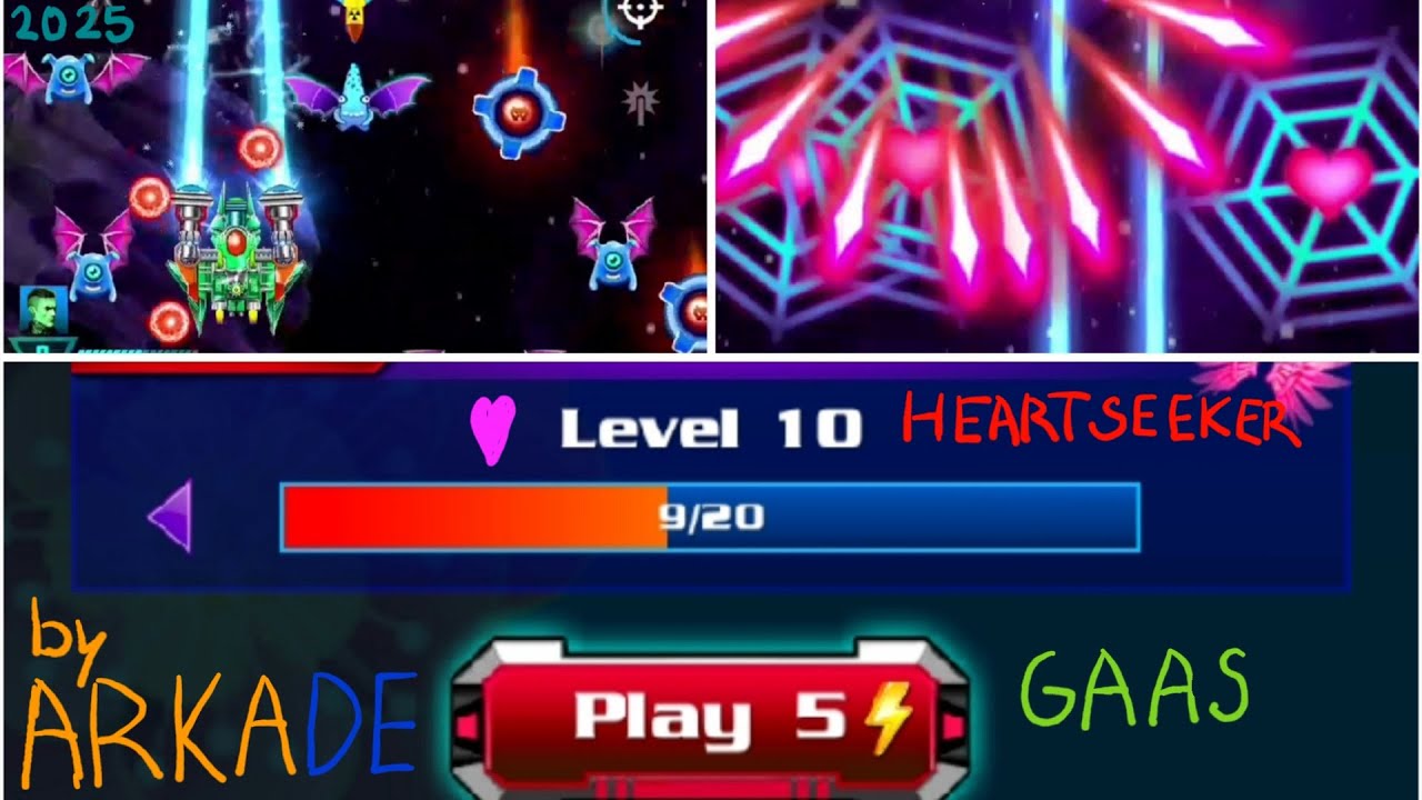 Galaxy attack: Alien shooter event Cupid's hunt level 10