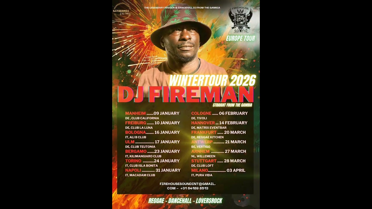 FAYAMAN BY GIDDIMANI 🙌🏿 2026 DJ FIREMAN EUROPE WINTERTOUR SETTING OF 🔥🔥 