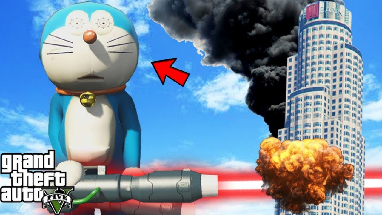 GTA 5 : DORAEMON In GTA 5 For The First Time in Los Santos WITH TECHNO GAMERZ In GTA V | GTA 5 MODS