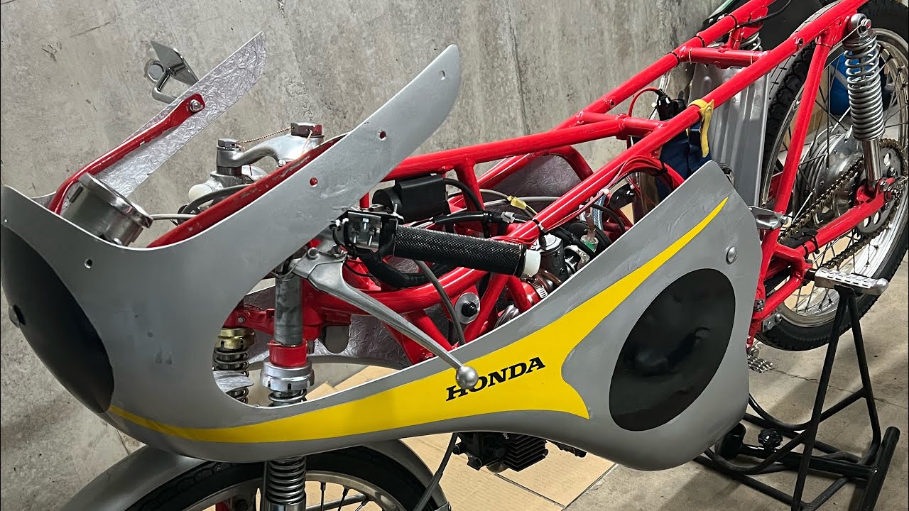 C110RR 加工が進み完成に近づく #CR110レーシング #ホンダクラシックレーサー #カブレーシング #スポカブスペシャルエンジン