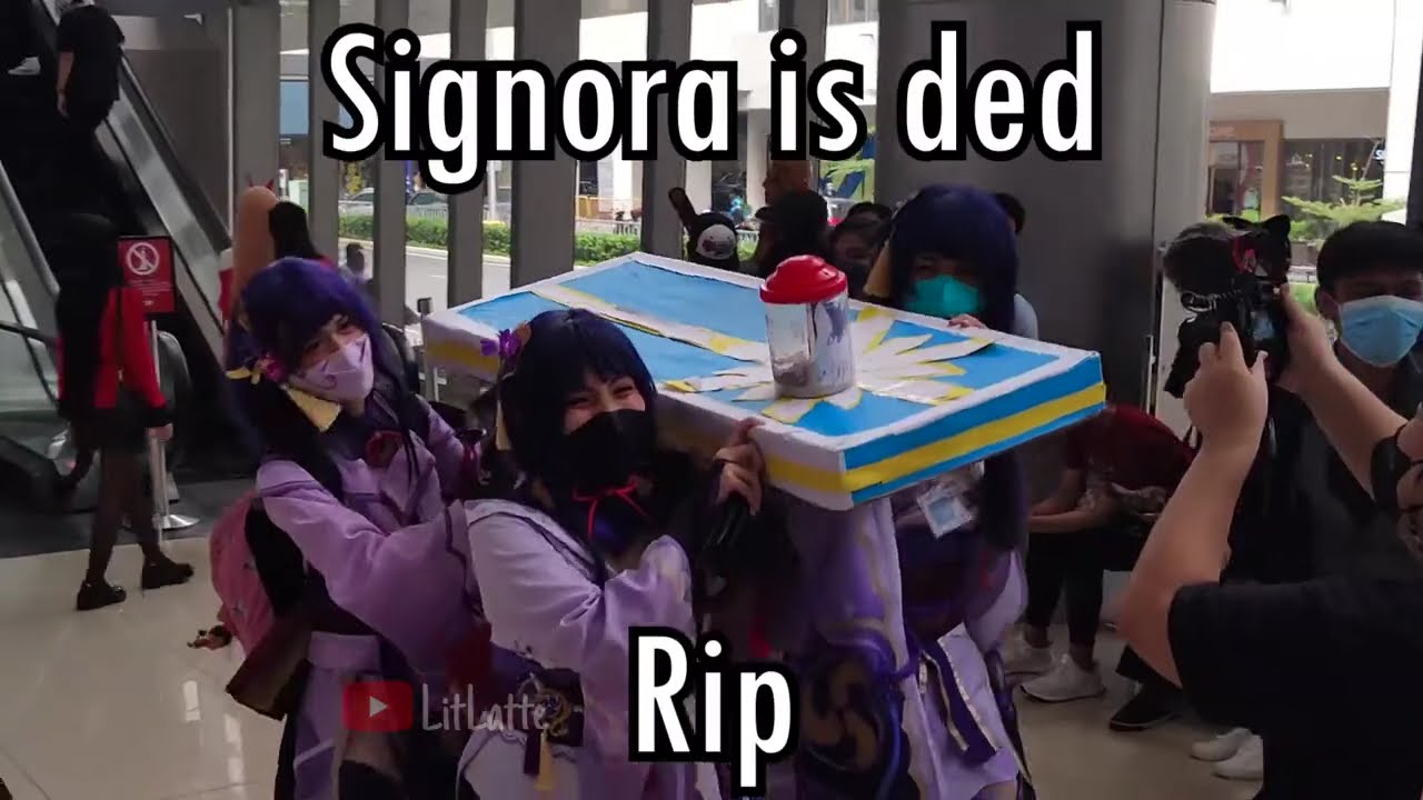 La Signora Coffin dance meme