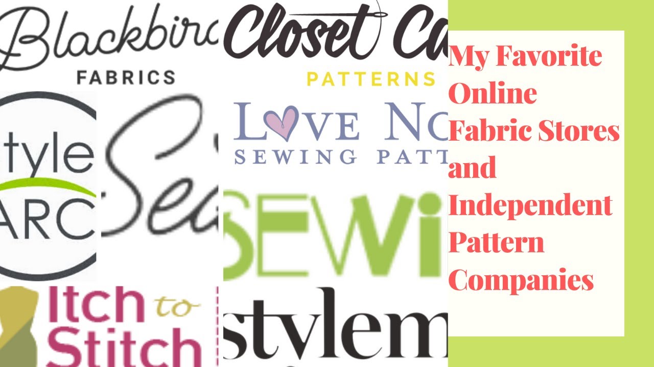 My Favorite Online Fabric Stores and Independent Pattern Designers