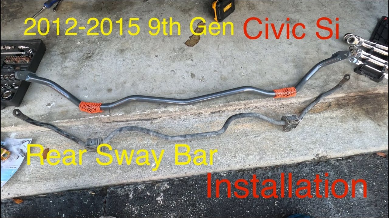 9th Gen 2012-2015 Civic Si Rear Sway Bar Installation