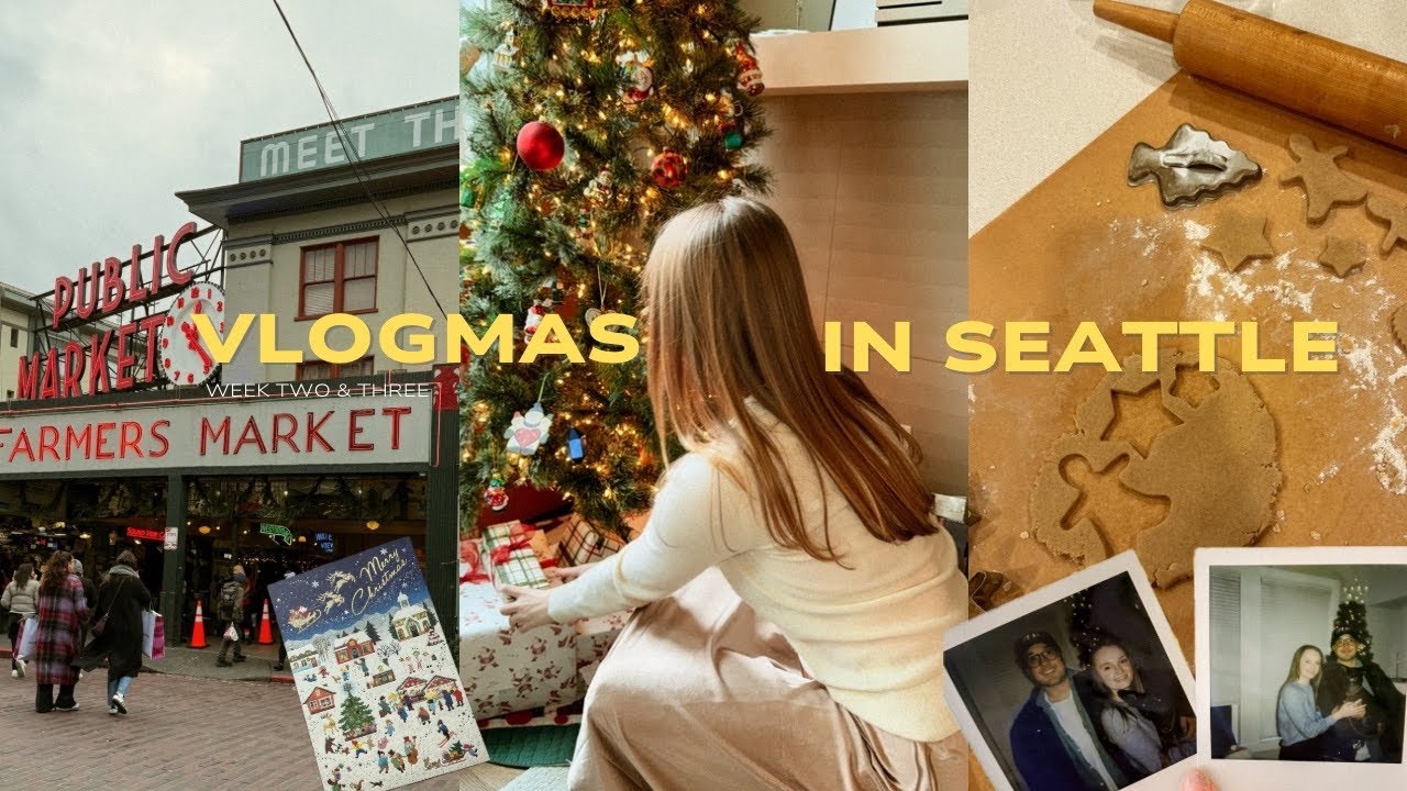 Уютные дни перед Рождеством 🎄 | Выпечка печенья 🍪, рынок Пайк-Плейс и неспешные зимние дни ❄️