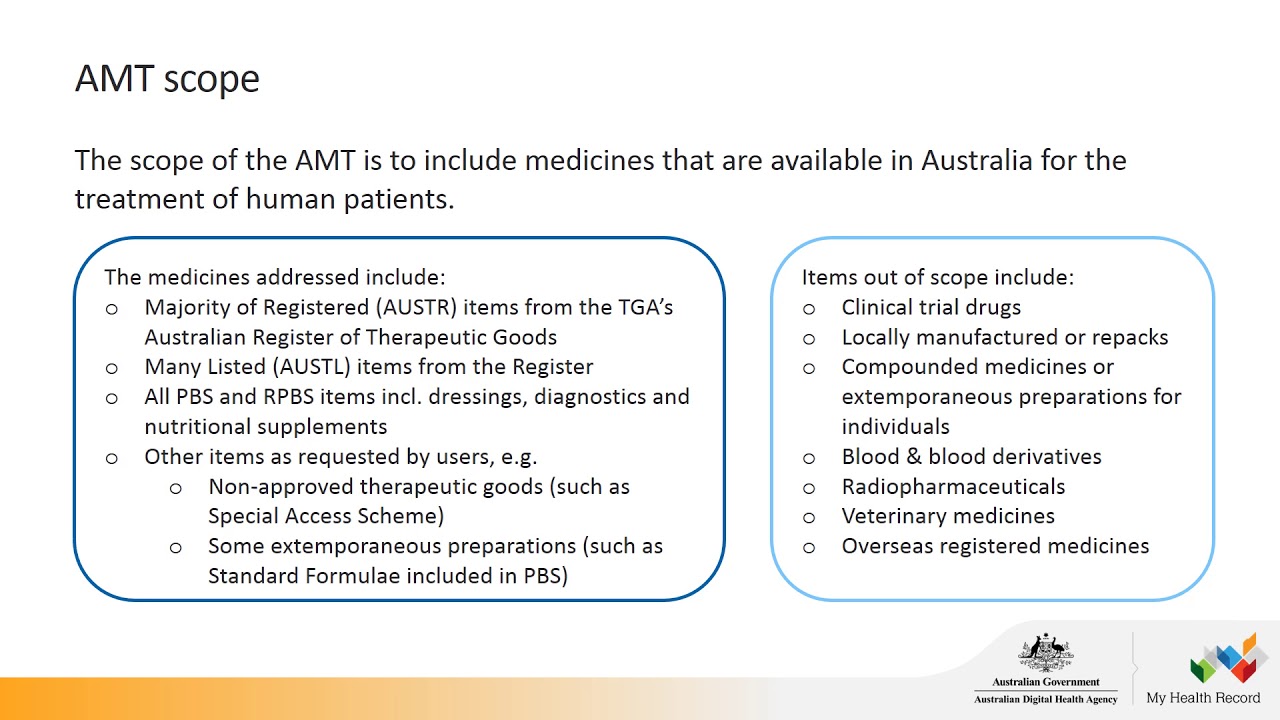 Introduction to the Australian Medicines Terminology: Webinar Review