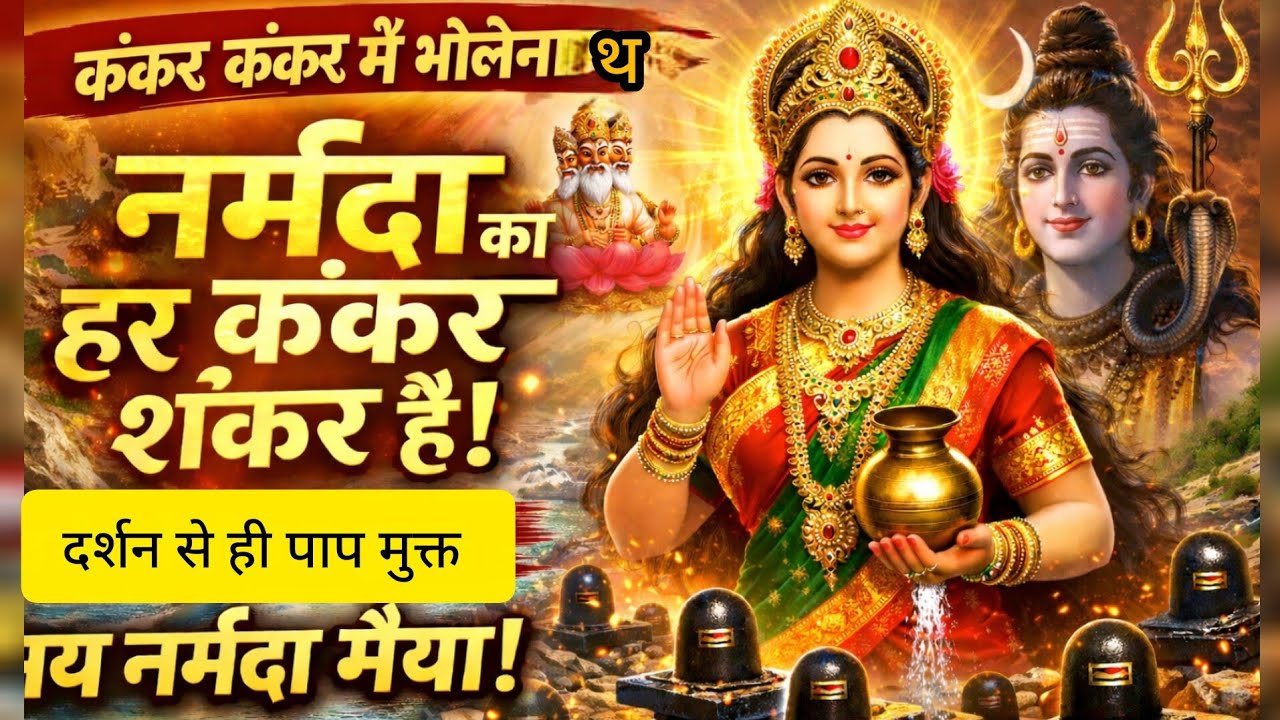 नर्मदा का हर कंकर शंकर है | कंकर कंकर में भोलेनाथ | नर्मदा मैया की महिमा | Shiv Narmada Bhajan 2026