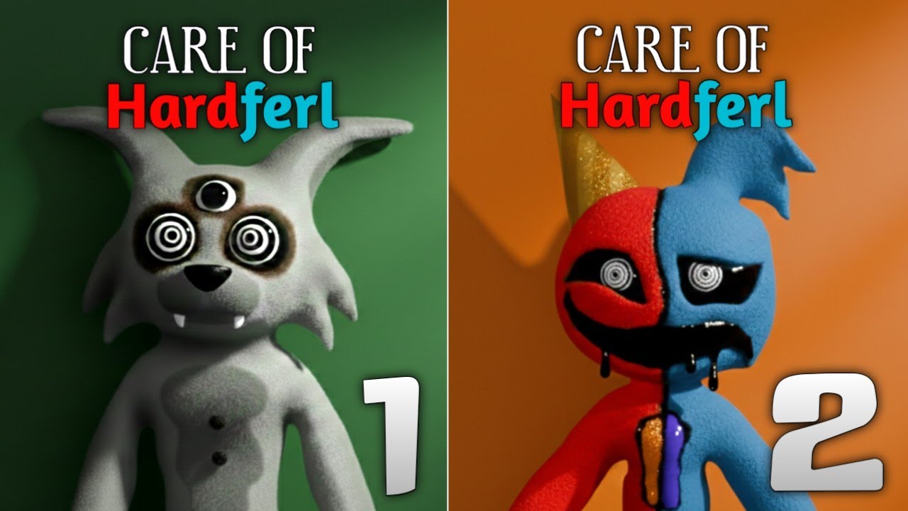 CARE OF HARDFERL 1 & 2 - FULL GAMEPLAY | New Mascot Horror