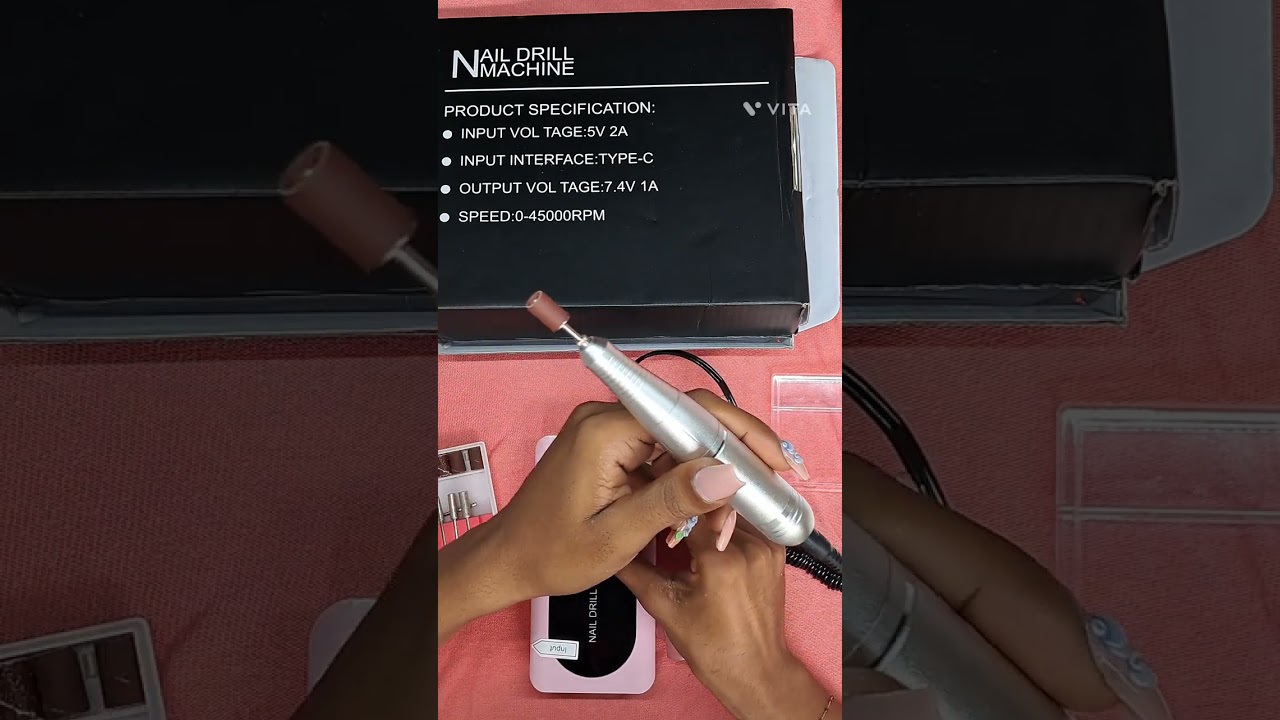 Electric Nail Drill 45000 RPM  de Shein (primera impresión)💅🏻🇨🇺