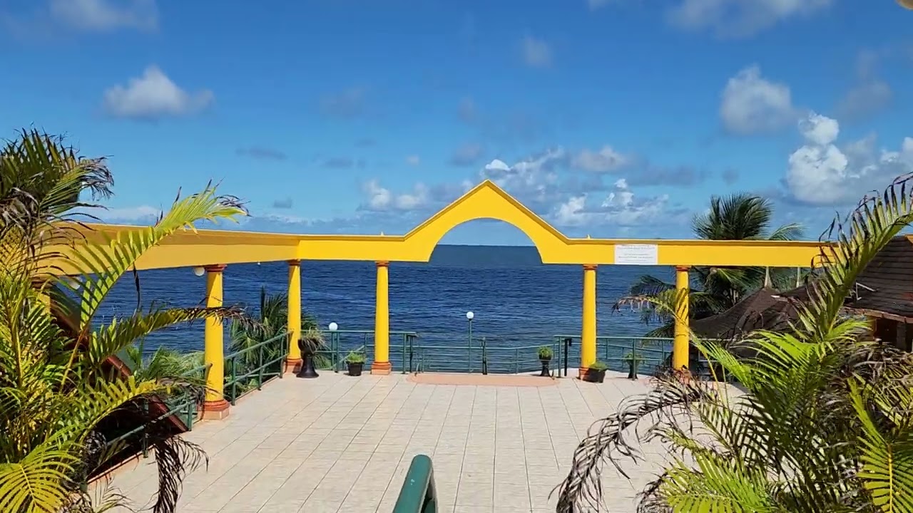 Beautiful lush green lawns and sea scape @Playa Del Este resort, Trinidad & Tobago, West Indies!!!