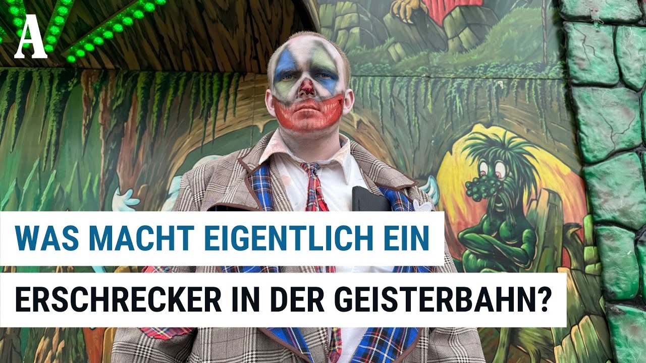 Unterwegs auf dem Augsburger Plärrer: Was macht eigentlich ein Erschrecker in der Geisterbahn?