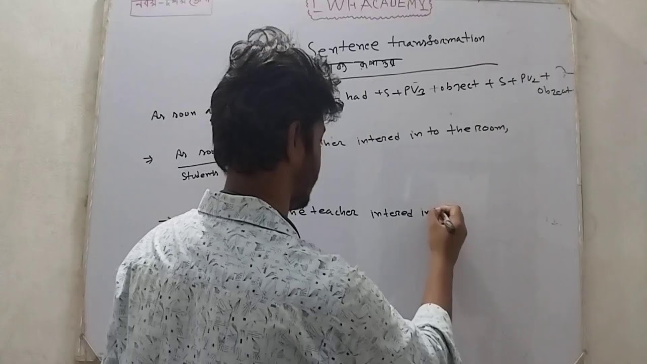 LWF Academy  is live I Sentence Transformation
