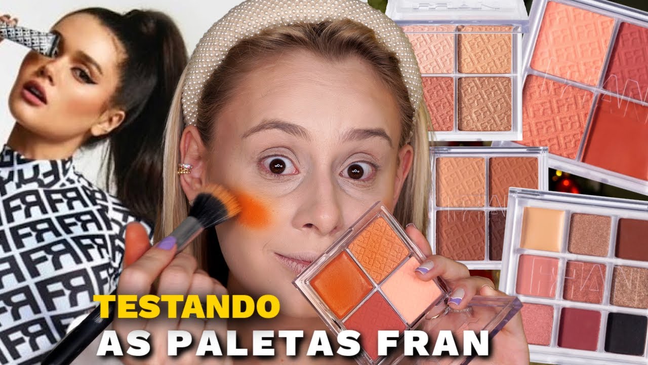 TESTANDO as MAQUIAGENS da FRANCINY EHLKE *Pó e Paletas VALE A PENA?*
