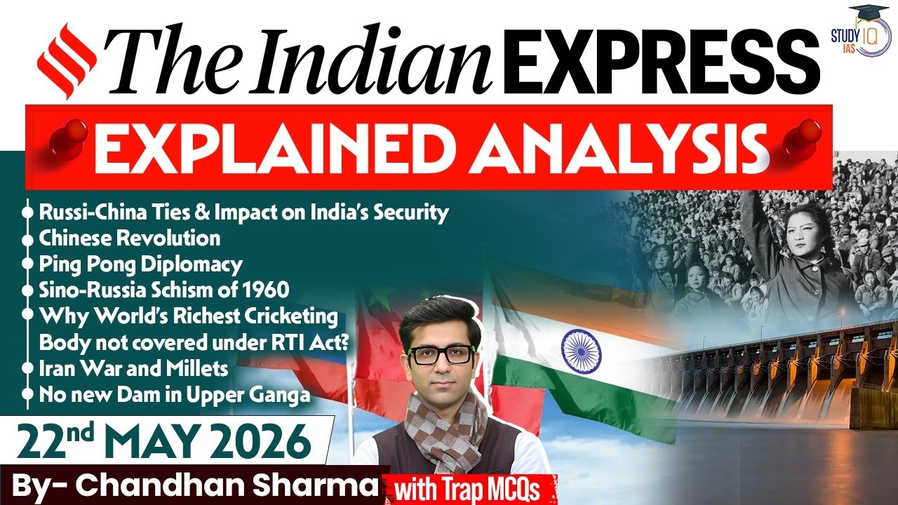 Indian Express Editorial Analysis by Chandan Sharma - 22 May 2026 | UPSC Current Affairs 2026