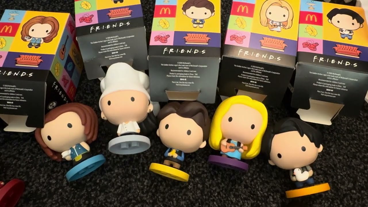 Nostalgamer 4K Unboxing All 6 Friends McDonald’s Collectible Toy Figures UK Version