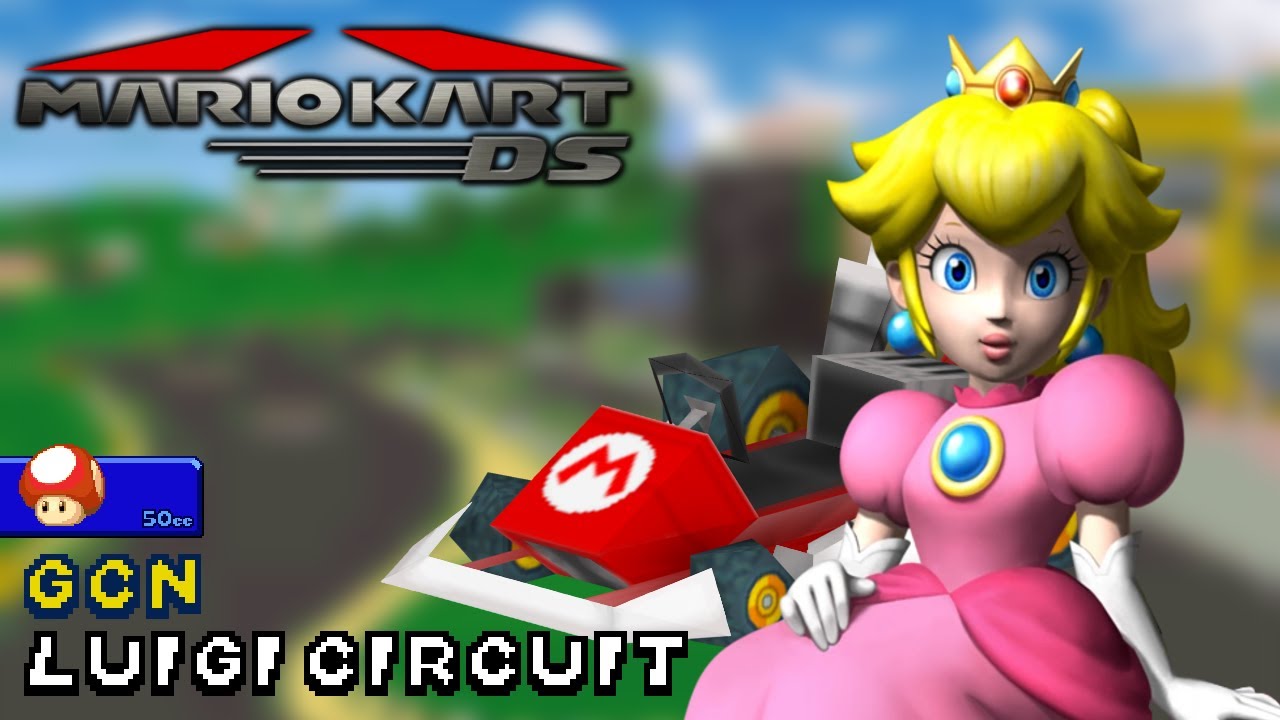 Mario Kart DS - 50cc - Peach - Standard MR - GCN Luigi Circuit | Ep. 2356