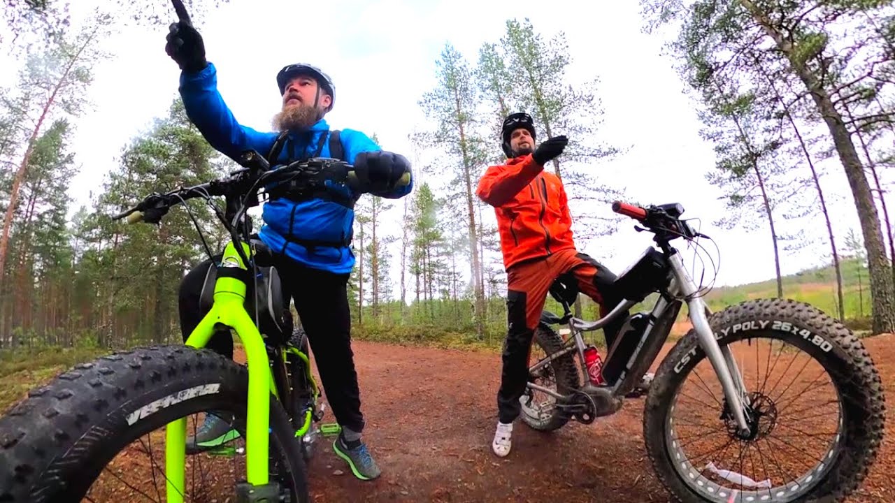 Sähköläskit ja läskit Oripään neulasrännissä. GZR RAW ja Silverback + Bafang BBS02