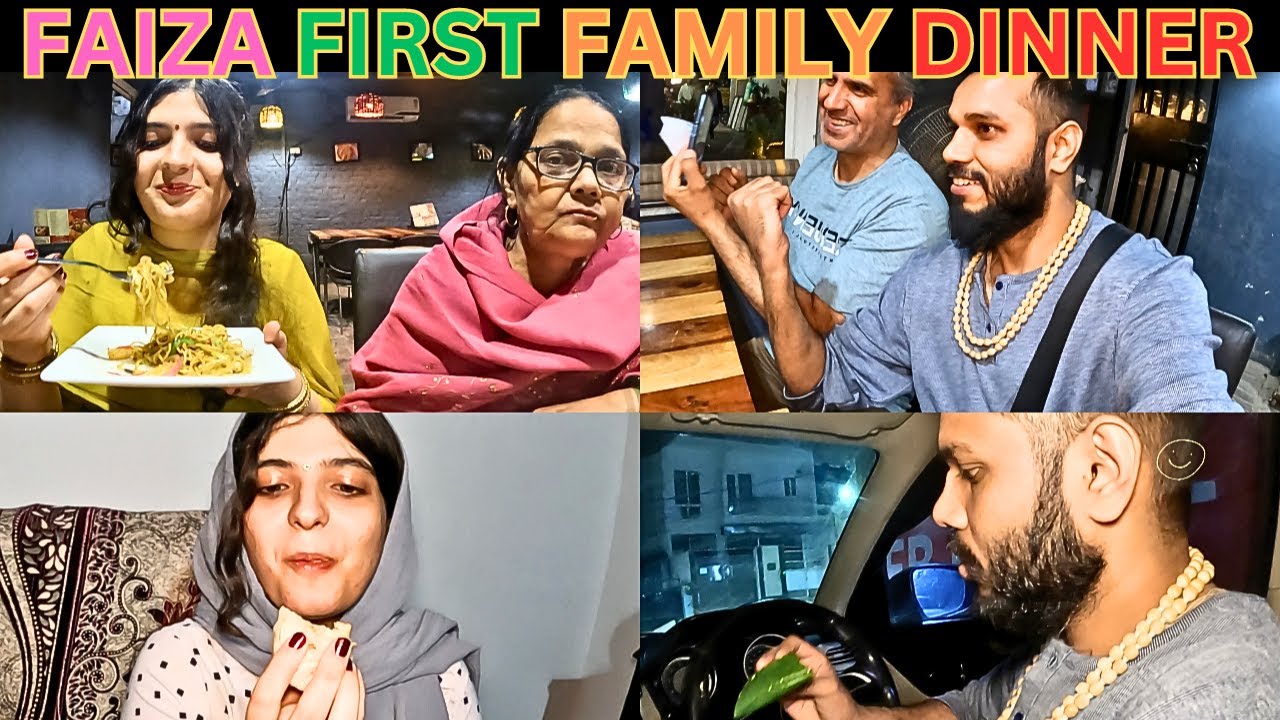 Faiza Diwakar First Family Dinner At Indian Restaurant #faiza #diwakar #indianspyunrevealed #love