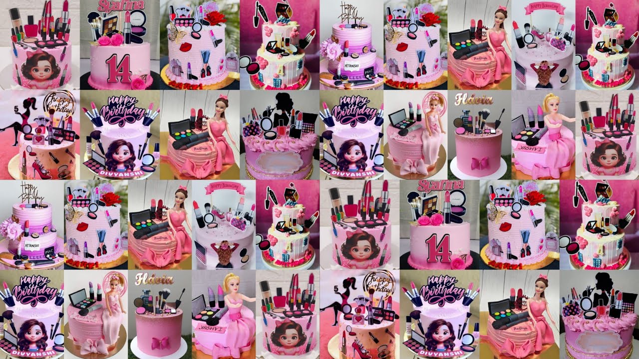 🌈💃Makeup Cake/Makeup Theme Cake/Makeup Lover Cake/Makeup Wala/Birthday Cake Recipe/Birthday Cake
