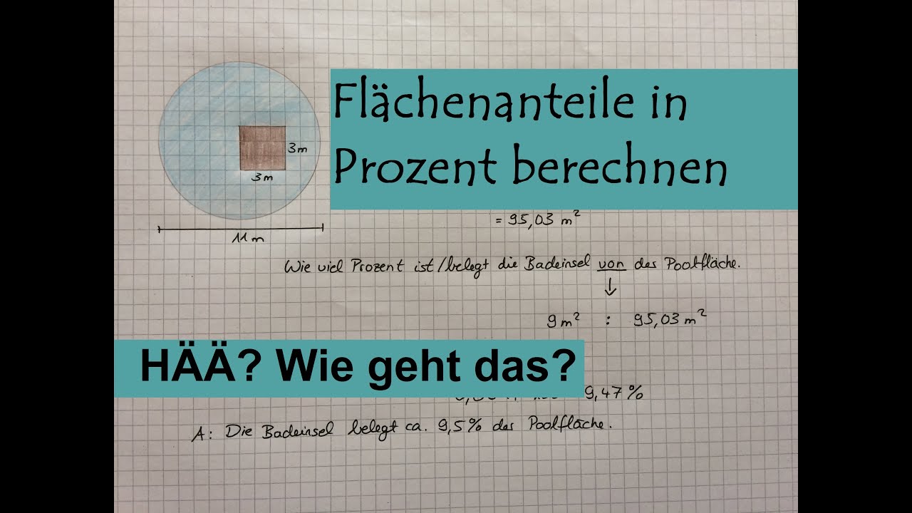 Flächenanteile in Prozent angeben