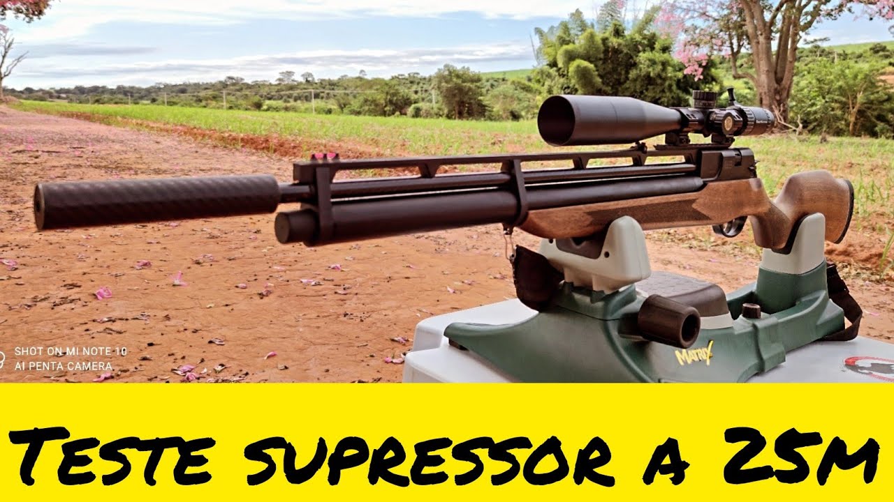 COMPARATIVO COM SUPRESSOR DE RUIDO  E SEM SUPRESSOR DE RUIDO ROSSI R8