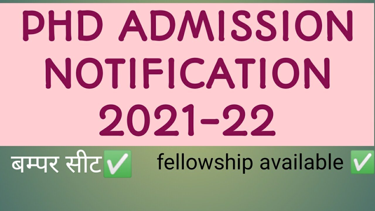 phd admission notification 2021-22//phd addmission NOTIFICATION JNU//JNUEE