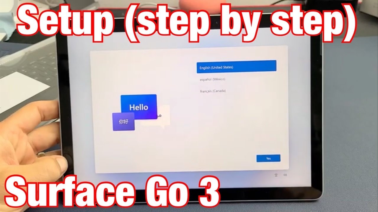 Microsoft Surface Go 3: как настроить (пошагово)