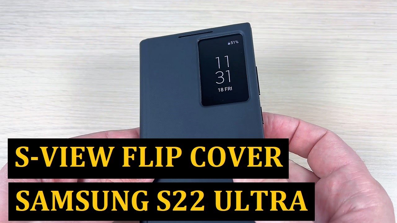 UNBOXING Smart Clear View Cover for Samsung Galaxy S22 Ultra (S-View Flip Cover)