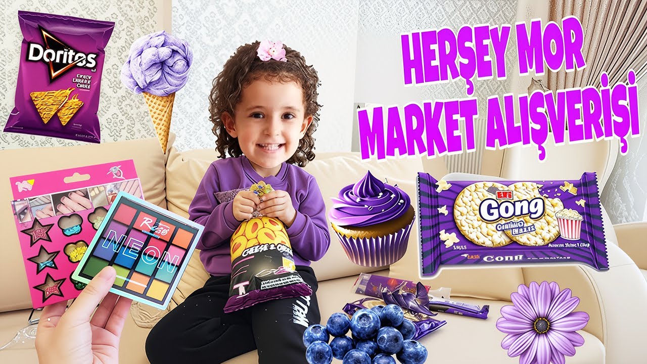 BANU ALYA İLE HERŞEY MOR MARKET ALIŞVERİŞİ YAPTIK !! BAKIN NELER ALDIK NELER ?!