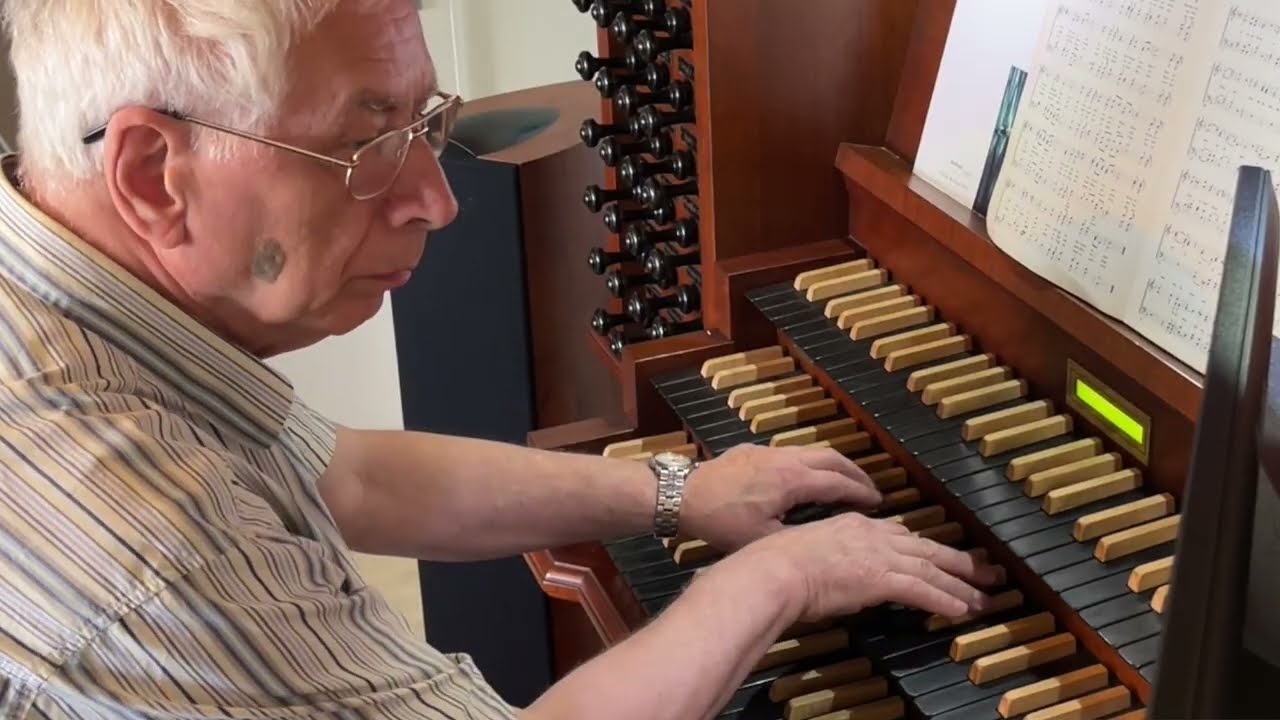 René Witte speelt:Koorlied 75  Apgen bundel 1983 Roept het uit! Sweelinq sample Kampen.