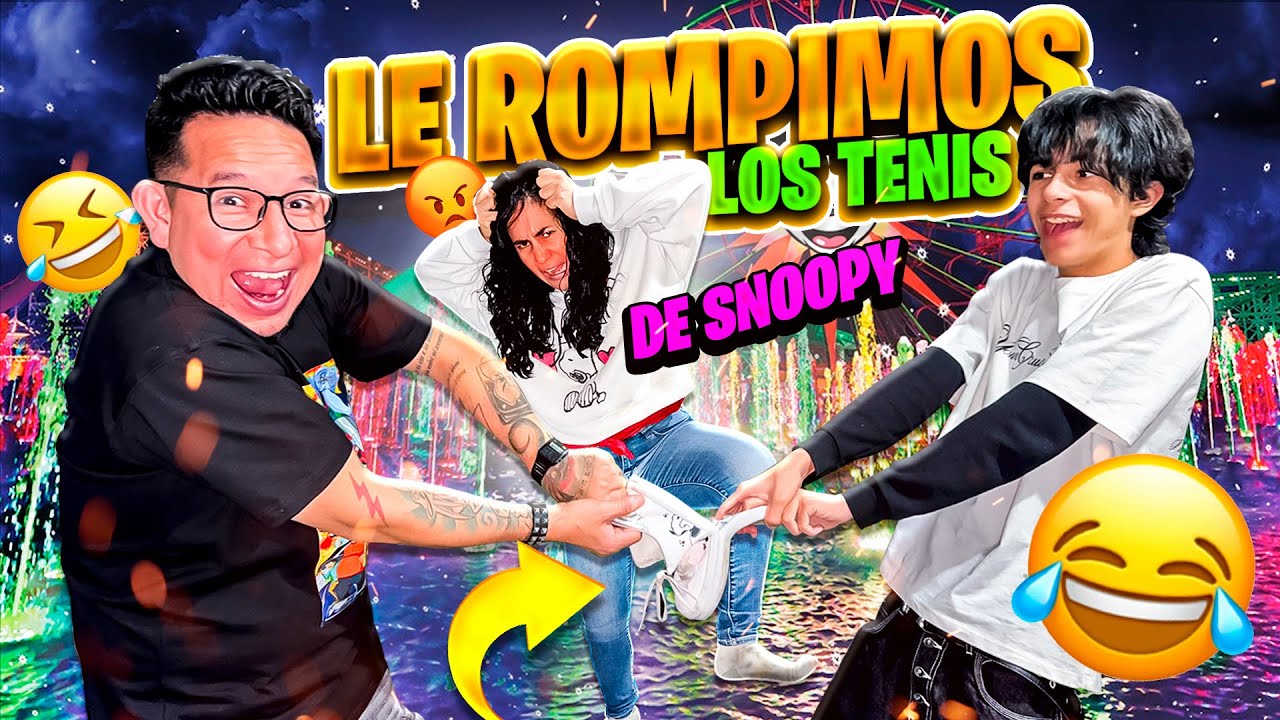 BROMA A RAYITO, LE DESTRUIMOS SUS TENIS DE SNOOPY 🤣😂 SE ENOJÓ MUCHÍSIMO 