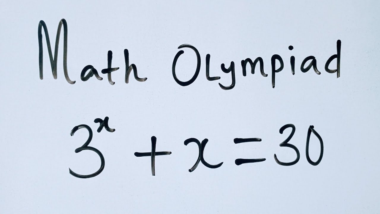 Math Olympiad Algebra  |  Lambert -W Function  | Product Logarithm |