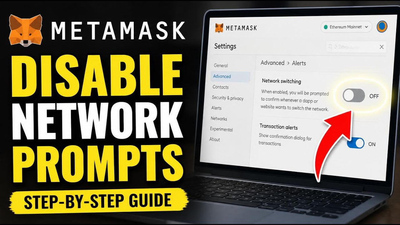 How to disable network switching prompts in MetaMask - Beginner Guide