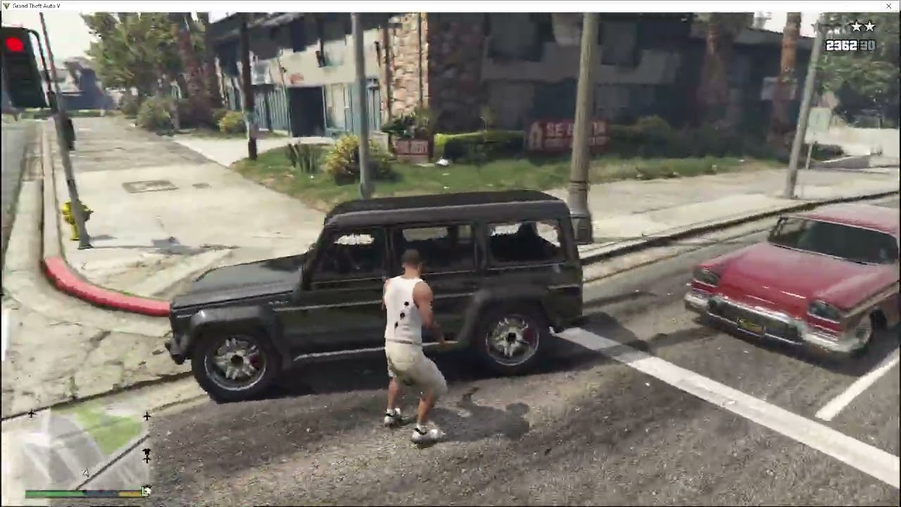 Playing GTA 5 Gangster's Daily Life, I stole a car