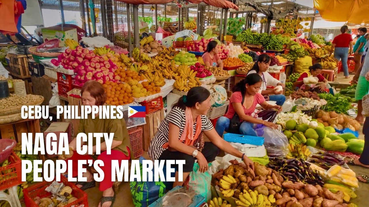 🇵🇭 [4K] Naga City People's Market | Walking Tour | Cebu, Philippines