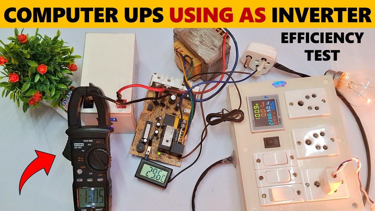Computer UPS Using as Inverter - Computer UPS Efficiency Test - 100W Load Test - Gyan Unboxer TV