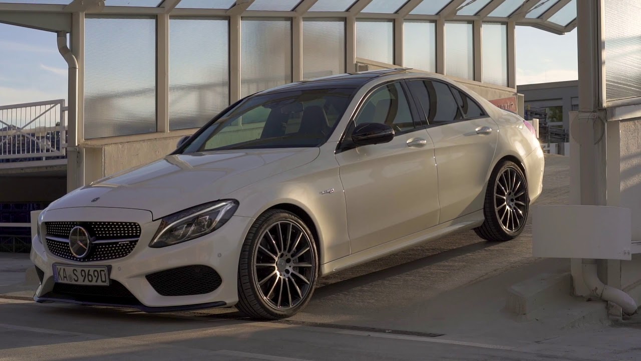 Mercedes-Benz C43 AMG Performance Exhaust and Seats Designo Brown Diamond White