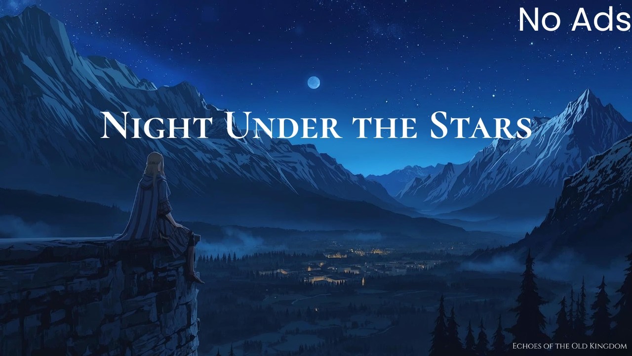 🌌 Night Under the Stars | Peaceful Medieval Night Ambience ✨