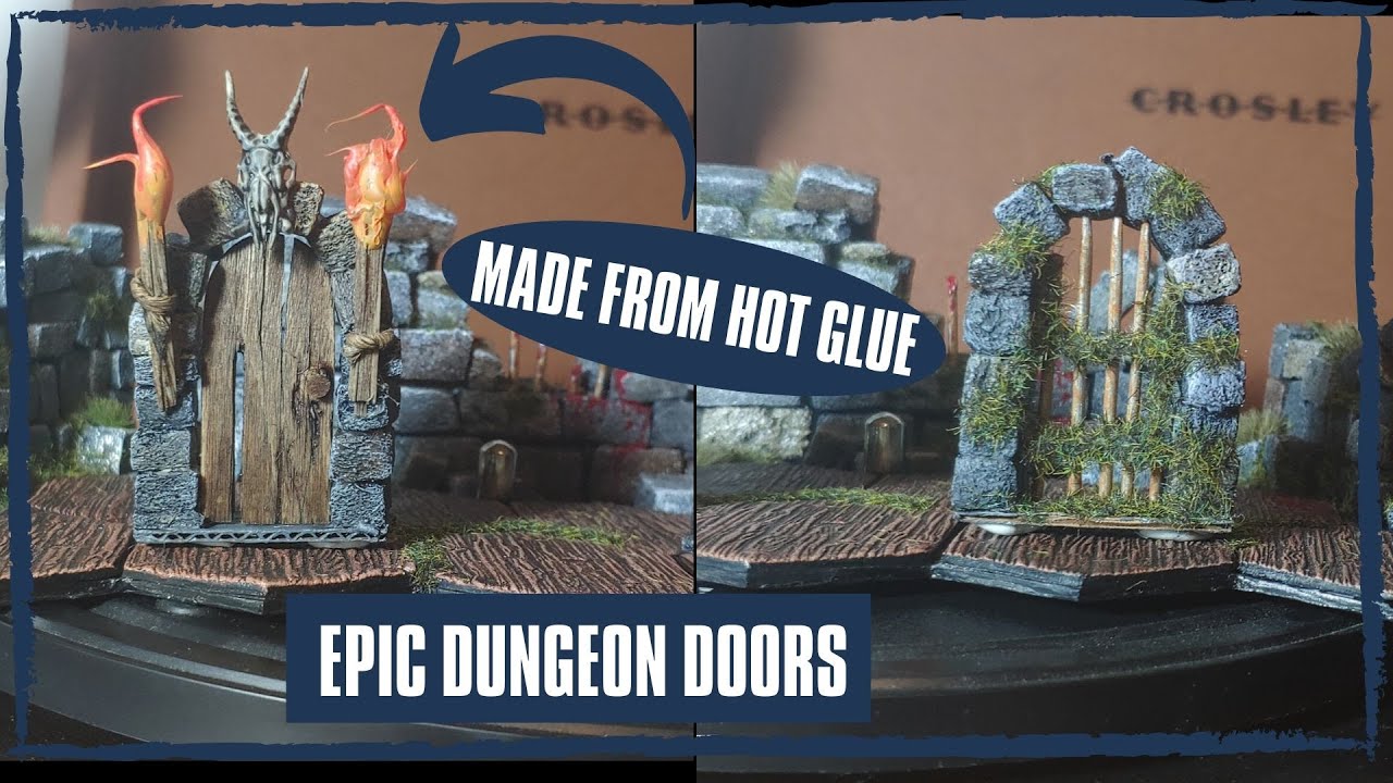 Craft Tutorial - How to Build Dungeon doors For D&D and Gloomhaven (Tabletop Terrain)