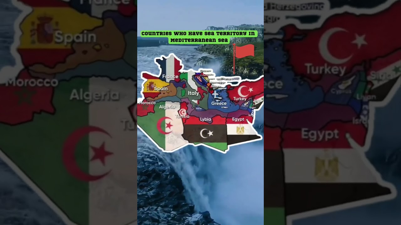 Mediterranean Sea Territory #shorts #geography