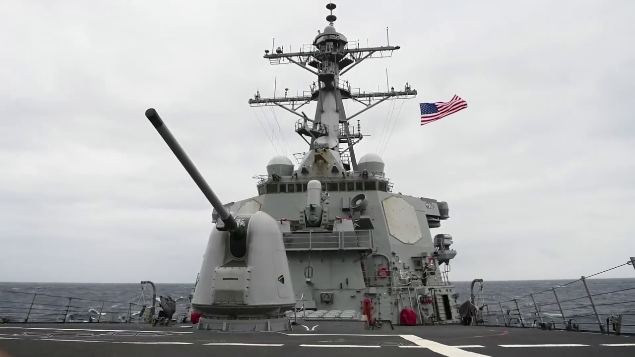 Guided Missile Destroyer USS Barry (DDG 52) Destroyer Squadron (DESRON) 15 In The Philippine Sea