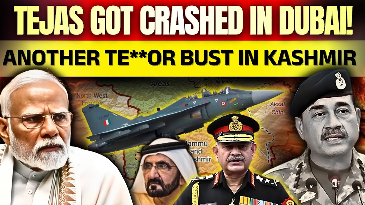 Tejas got Crashed in Dubai ! Another ter**or bust in Kashmir #kashmir #tejas #dubai
