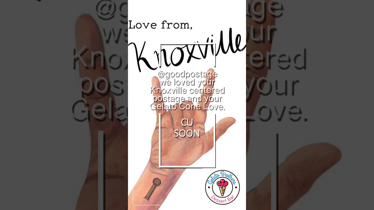 @goodpostage we loved your Knoxville centered postage and your Gelato Cone Love.