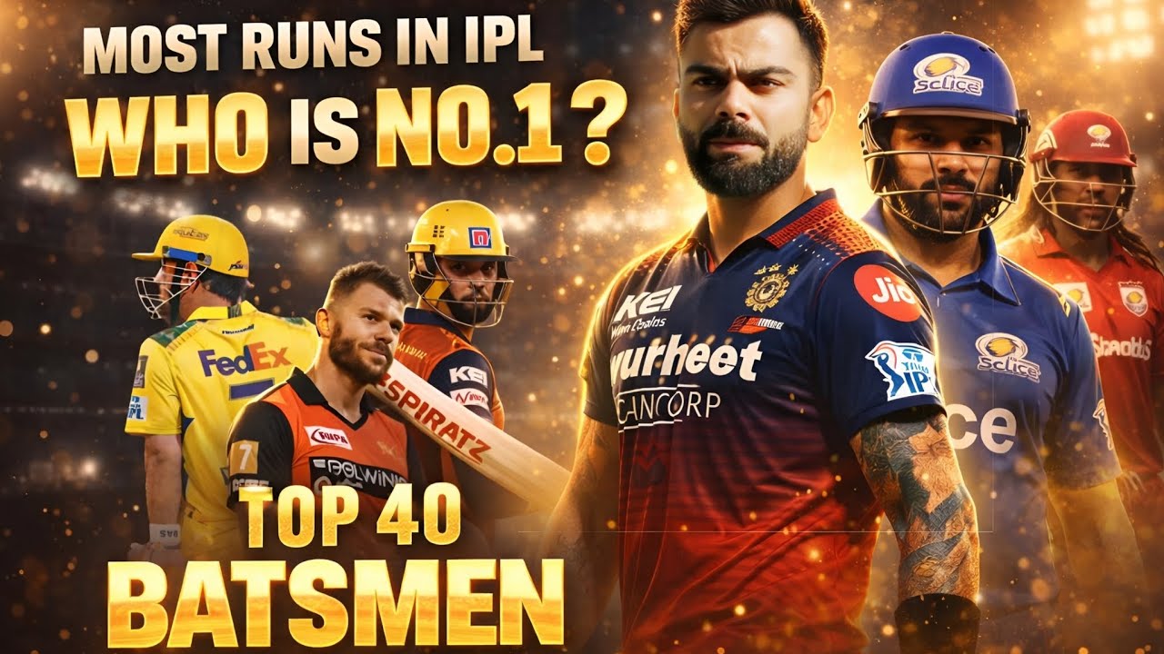 IPL’s Best 40 Batsmen of All Time! Who is No.1? 👑
