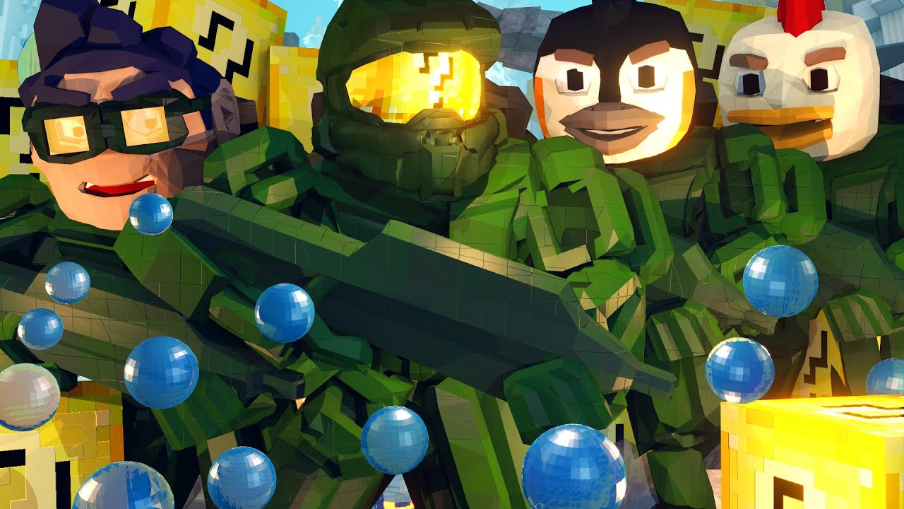 Minecraft | Lucky Block Boss Challenge - Halo Covenant Monsters! (Atlantis Roleplay)